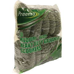 HEAVY DUTY GALVANISE SCOURERS 1X10