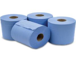 HAND TOWEL BLUE1X6ROLLS